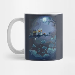 Black Cat & Owl Twilight Nights Mug